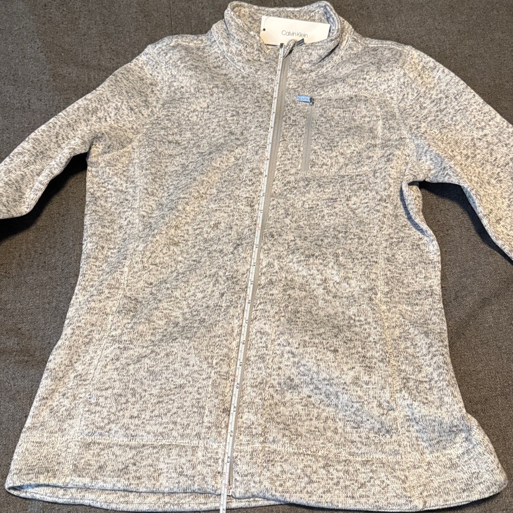 Calvin Klein zip fleece, NWT, M - Picture 5 of 8